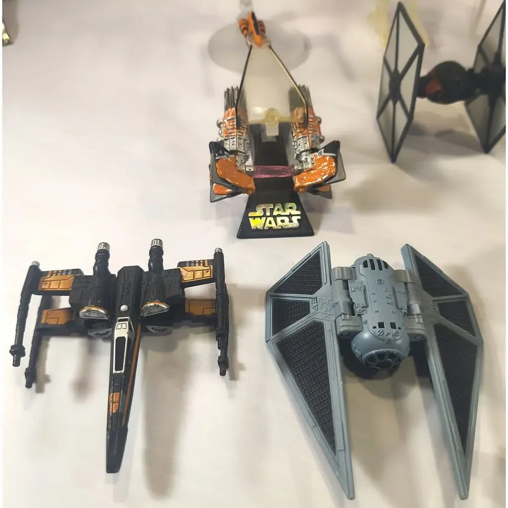 Star Wars 19 Vehicle Lot including HOT WHEELS STARSHIPS & TITANIUM SERIES, Used!